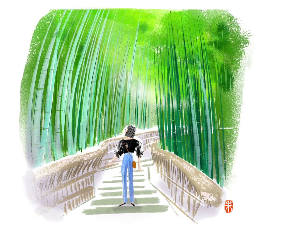 見る人の記憶に残る優しい風景・人物イラスト描きます 鮮やかな水彩・アクリル風手描きイラストでストーリー性が出ます イメージ3