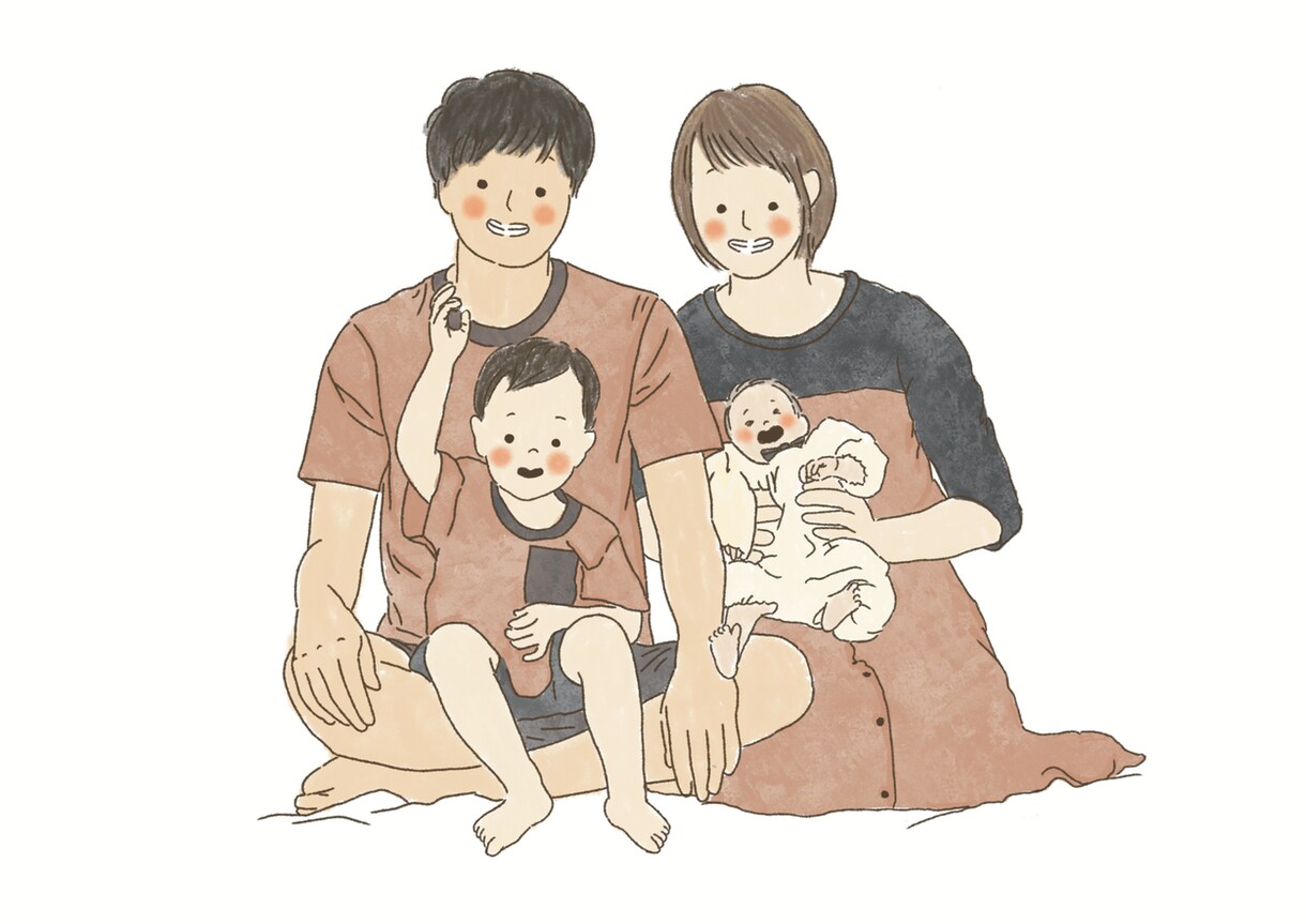 思い出のお写真をイラストで描きます 。＊♪～ゆるかわいいイラスト描きます！～♪＊。 イメージ4