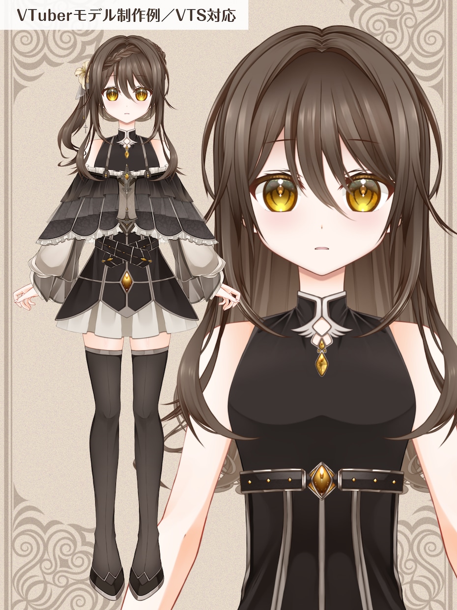 Vtuberキャラデザ～モデリングまで制作します Live2Dモデル・パーツ分けイラスト・ロゴ・SDもご用意！ イメージ5
