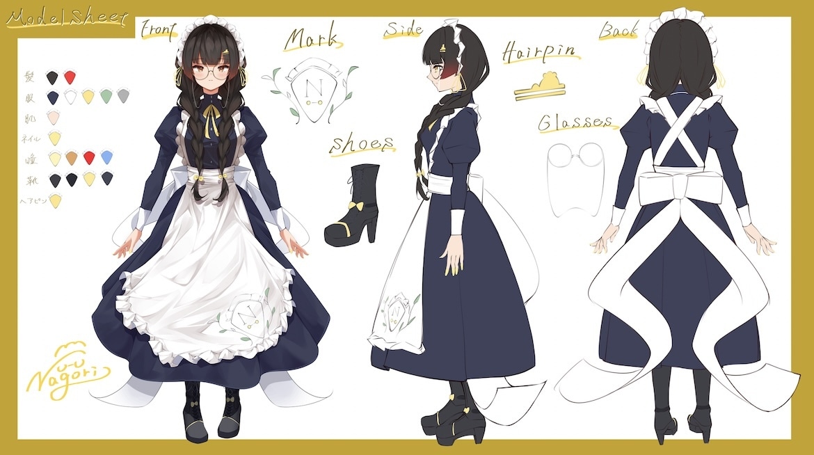 Vtuber用キャラデザ／パーツ分けを制作します 目を引く魅力的なモデルを提供します イメージ3