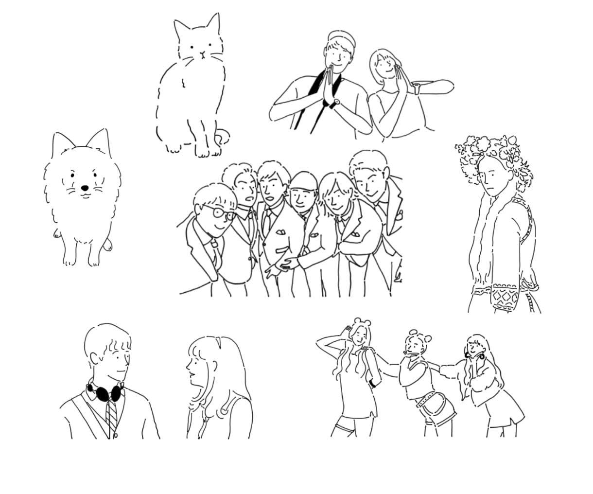 シンプルでゆるく おしゃれなイラスト描きます ◎ LINE、インスタ、Twitter、ブログ等のアイコンに イメージ4