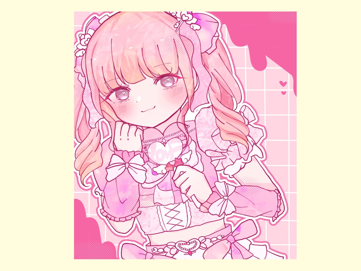 商用利用可♡ポップでキュートなイラストお描きします ポップでキュートでキラキラな絵をお描きします！ イメージ3