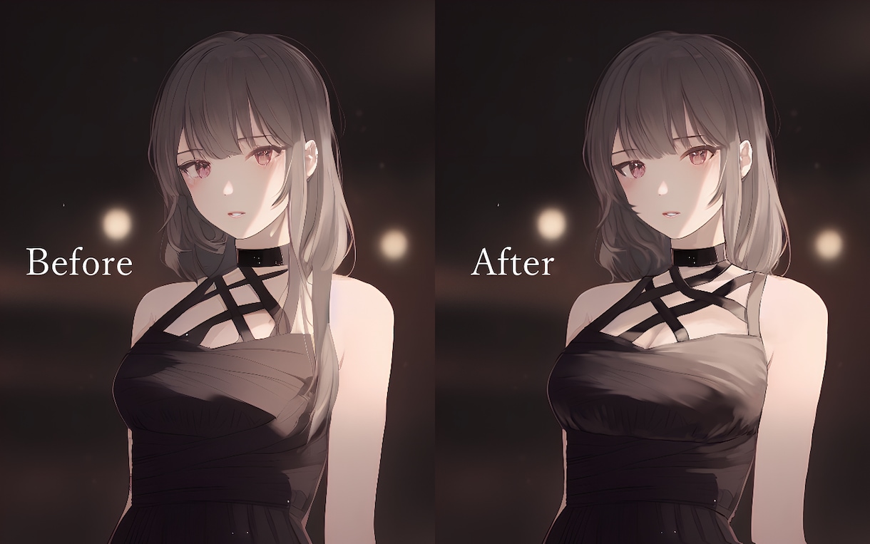 AI生成イラストの加筆修正をいたします あなたの生み出した「好き」をより魅力的なキャラクターに！ イメージ9