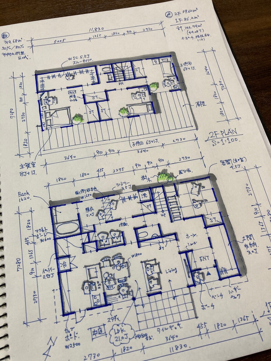 一級建築士が住宅間取りを納得いくまで提案作成します ラフ提案無制限！！早い返信&スピード提案を売りにしてます！ イメージ10