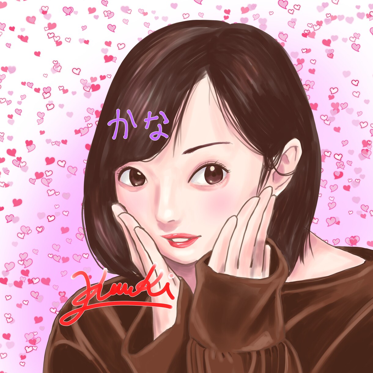 似顔絵描きます 最高に可愛いやつ描きます！男の子でも可愛くしてしまう！！ イメージ1