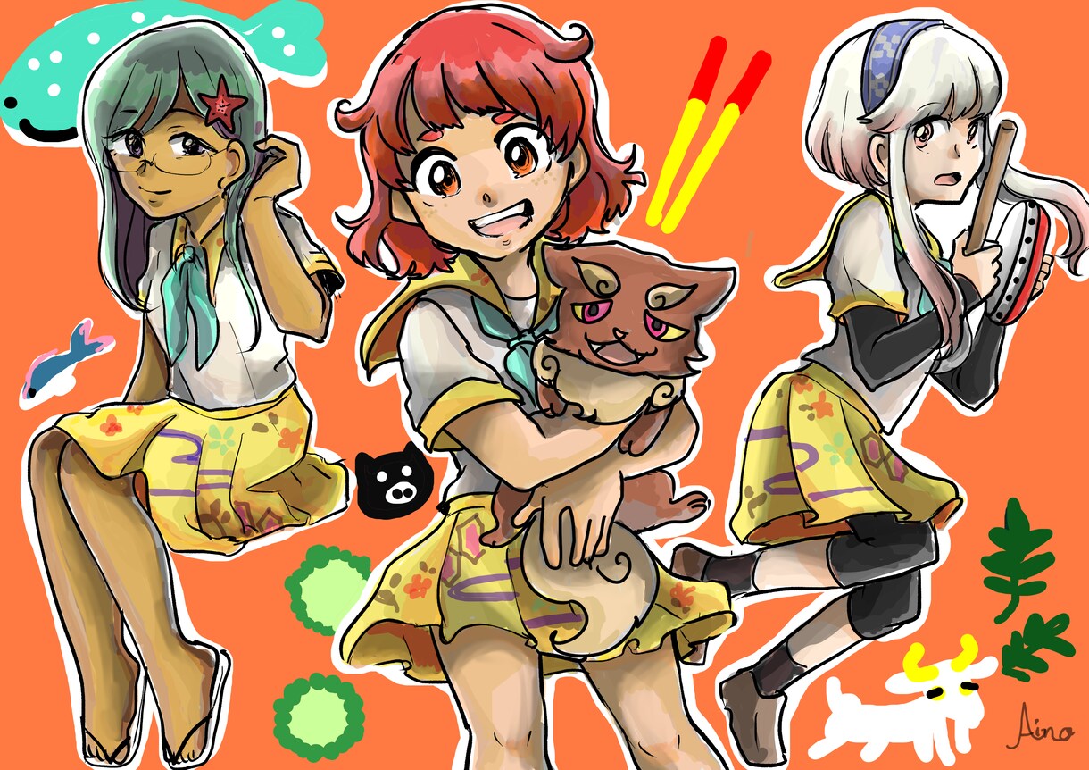 イラスト、漫画等お仕事承ります 絵を描くお仕事、その他お任せください イメージ1