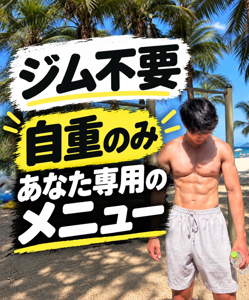 ジム不要！あなた専用の自重トレメニューを作ります 家・公園ＯＫ｜初心者でも続けられるメニューを個別作成 イメージ1