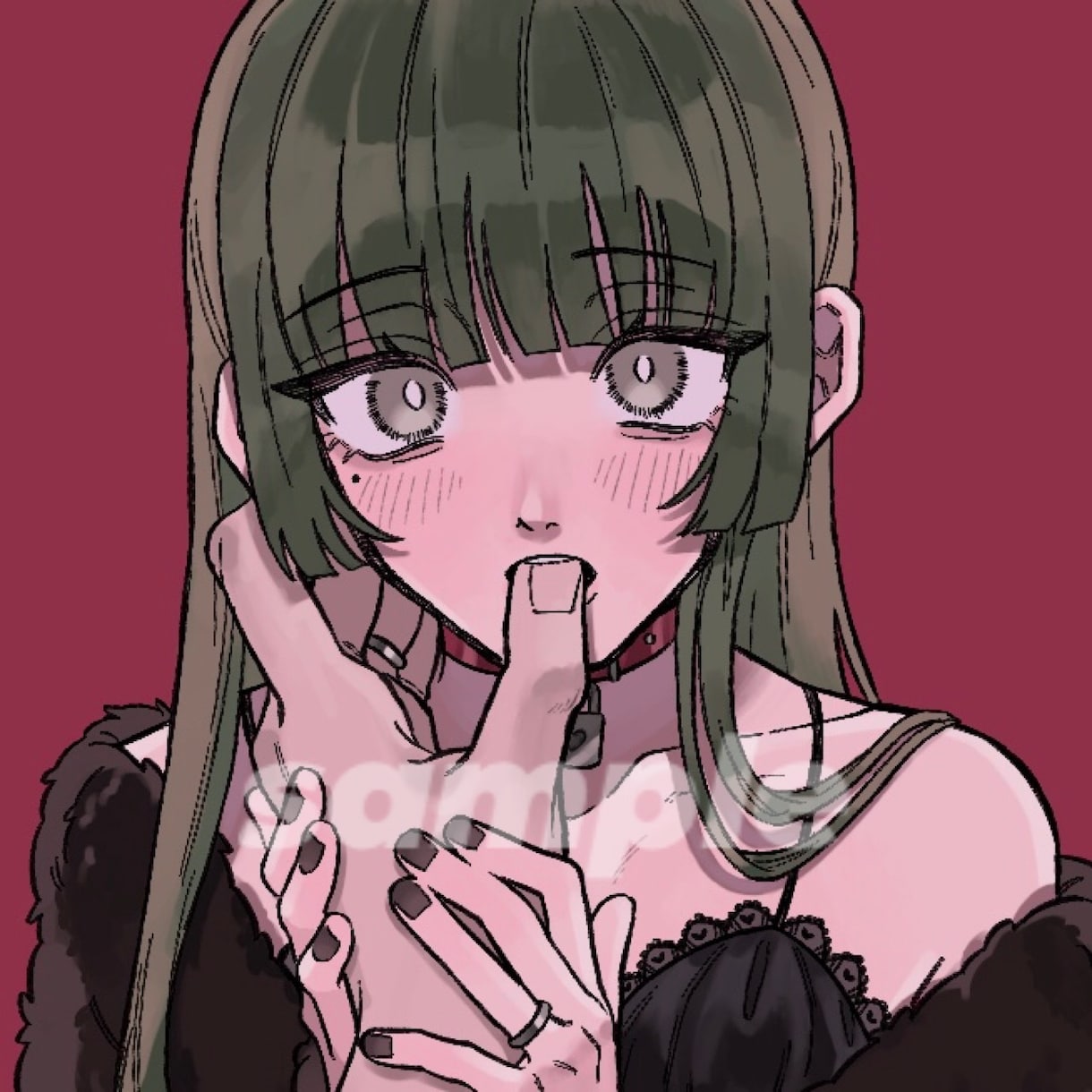 かわいいSNSアイコンお描きします キュートでダークな世界観のアイコン・イラストをお描きします！ イメージ2