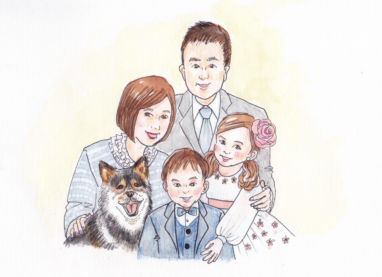 やさしいタッチで♪理想の似顔絵描きます 写真に撮れない想いや記念を、イラストにして残しませんか？♪ イメージ2