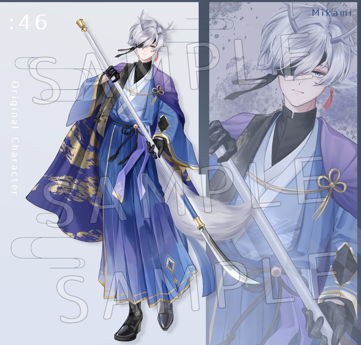 立ち絵やキャラデザを制作します 三面図や武器デザインなども対応可能です イメージ5