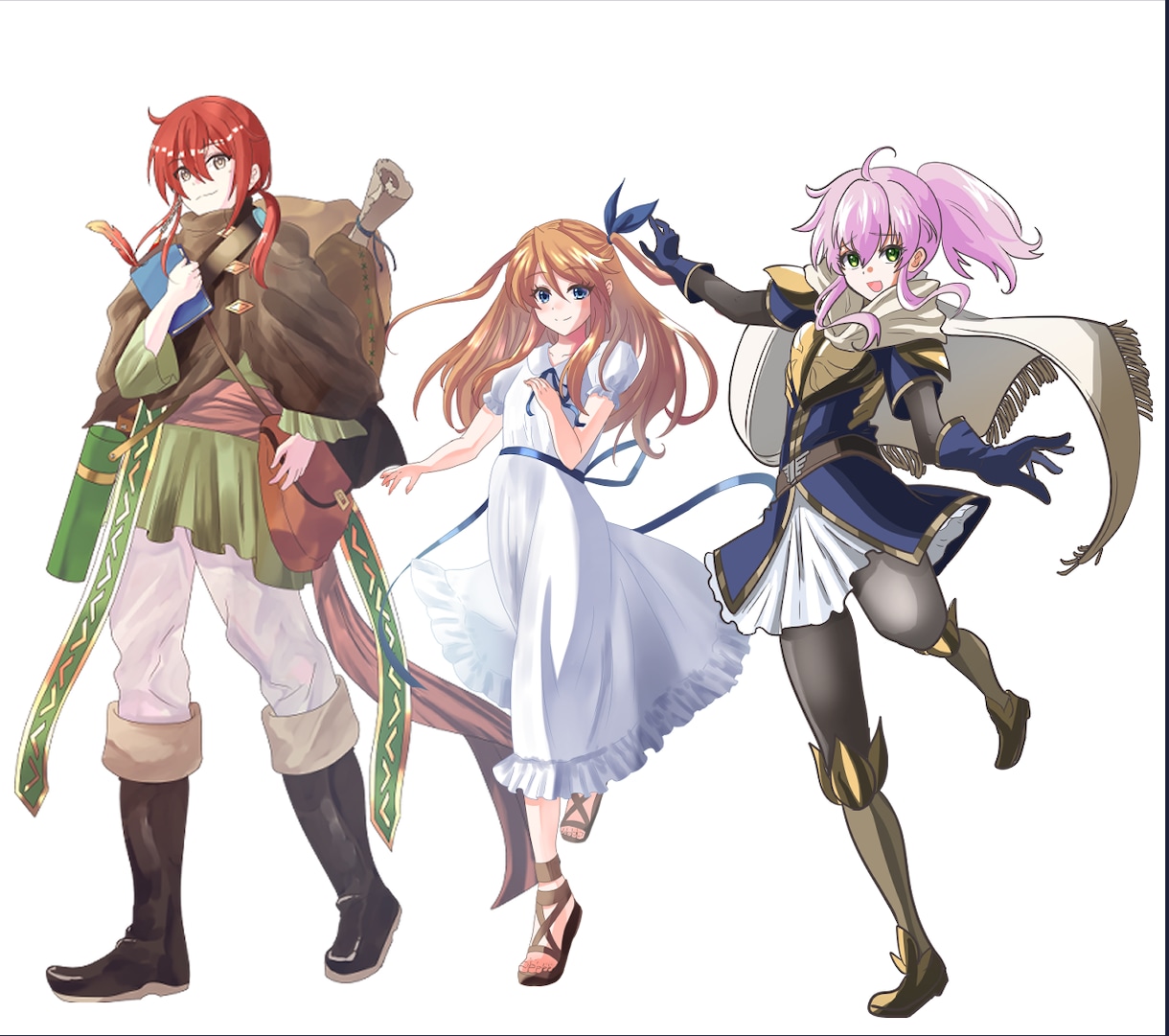 ゲーム・TRPG用の全身立ち絵を制作します ファンタジー衣装・キャラクターデザインもお任せください！ イメージ4