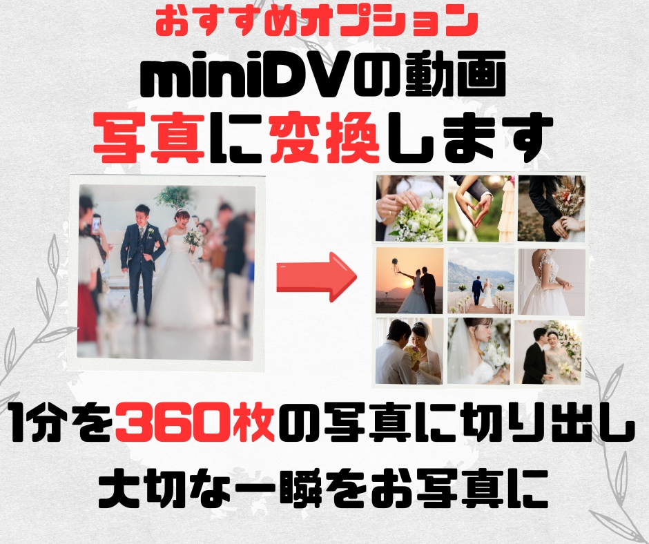 女性対応！miniDV·VHSをスマホで見れます 【1本一律1000円】時間制限なし！miniDVをmp4変換 イメージ6