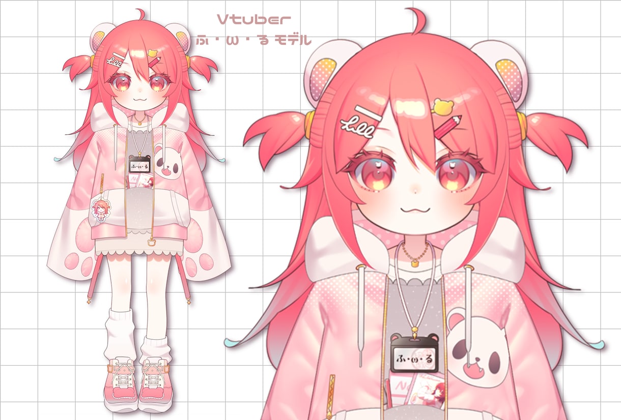オリジナルのVtuberモデルを制作致します イラストからLive2Dに至るまで制作可能です！ イメージ2