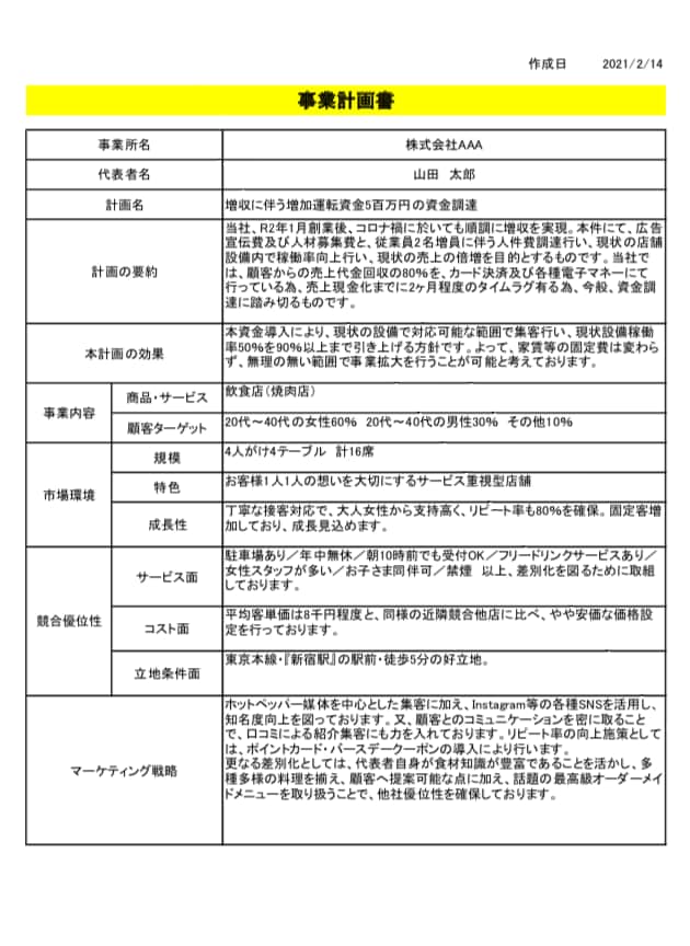 銀行融資向けの事業計画書を作成します 中小企業経営者様・個人事業主様が、本業に専念出来ますように イメージ2