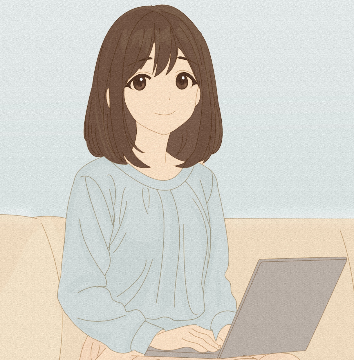 女性向けのふんわり優しいアイコンイラスト作成します 商用利用可！SNS/ブログ/オフィスソフトのアイコンに イメージ7