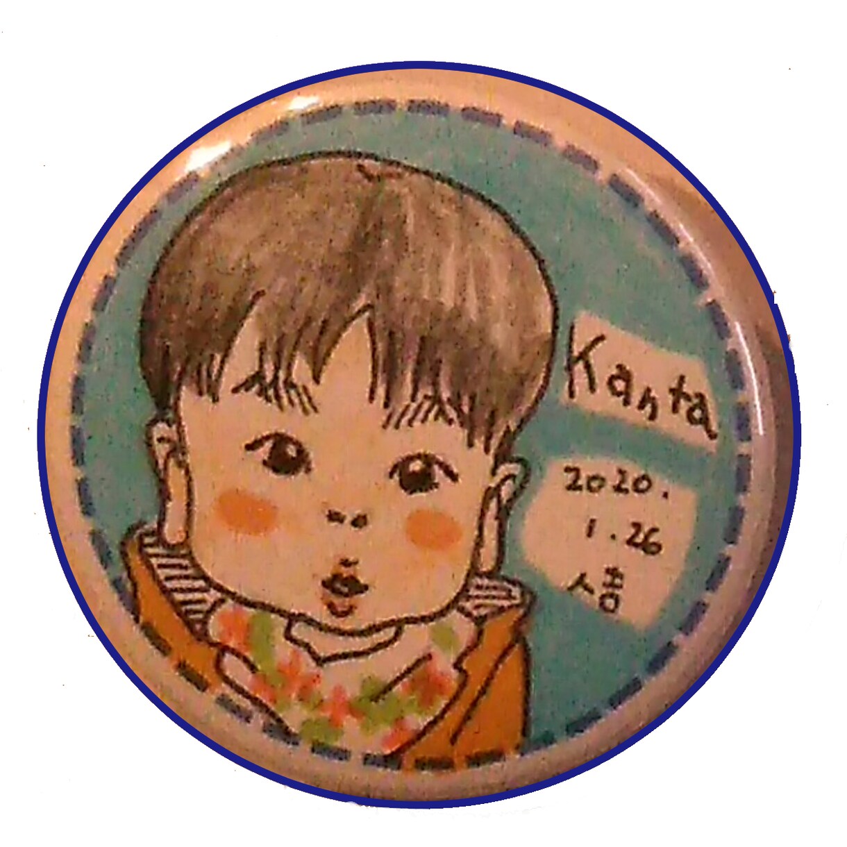 にがお絵缶バッチ☆描きます 送料込み☆お写真から可愛く描きます☆ イメージ9