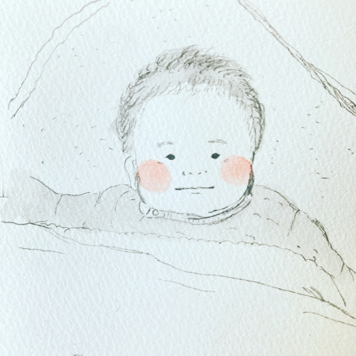 ほっこりするような優しい雰囲気の似顔絵を描きます 心温まる似顔絵のアイコンを作成します イメージ6