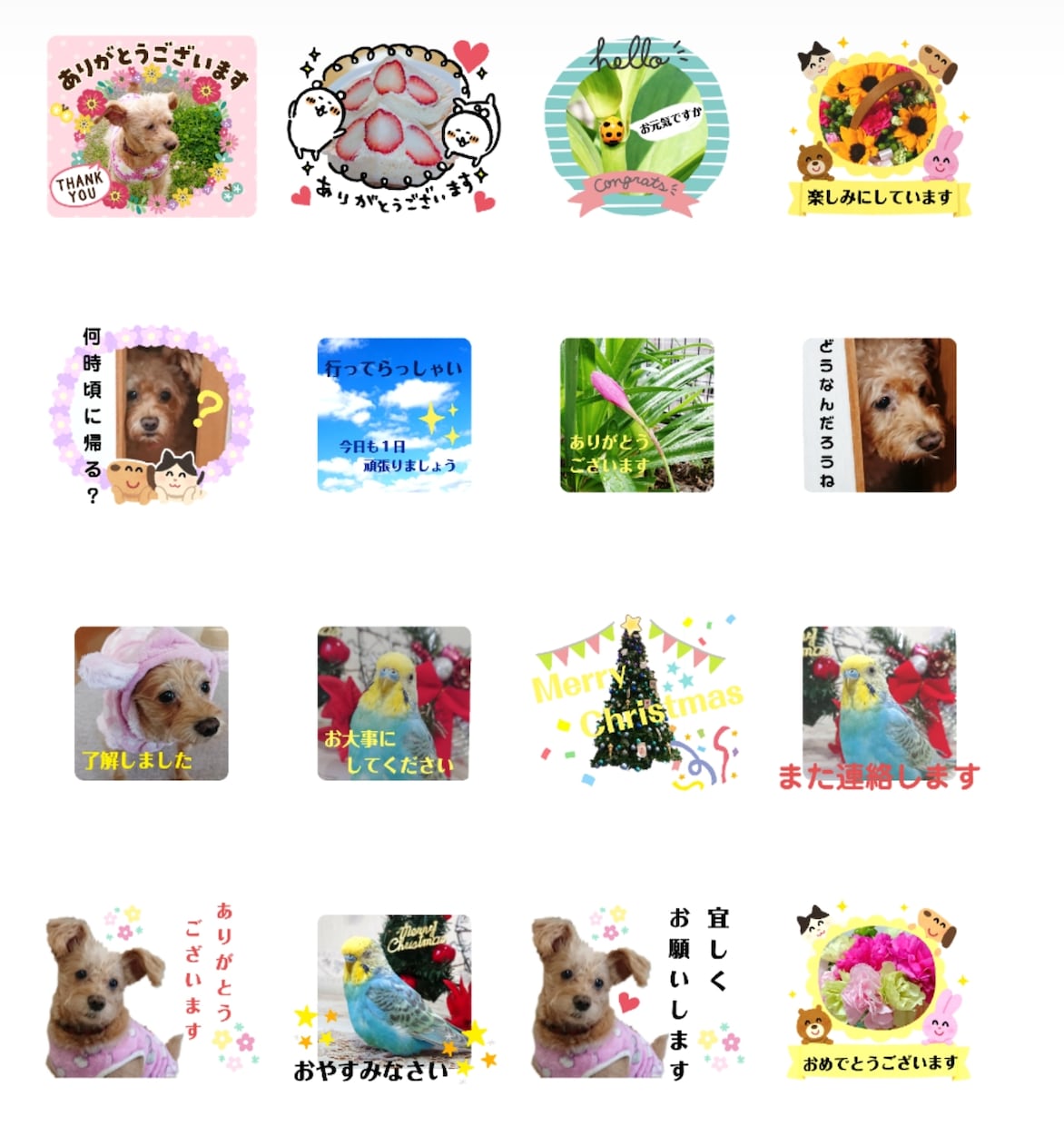 お気に入りの写真や絵からラインスタンプ♪作成します ご自分で楽しく使うのも良いですしプレゼントしても喜ばれます♪ イメージ3