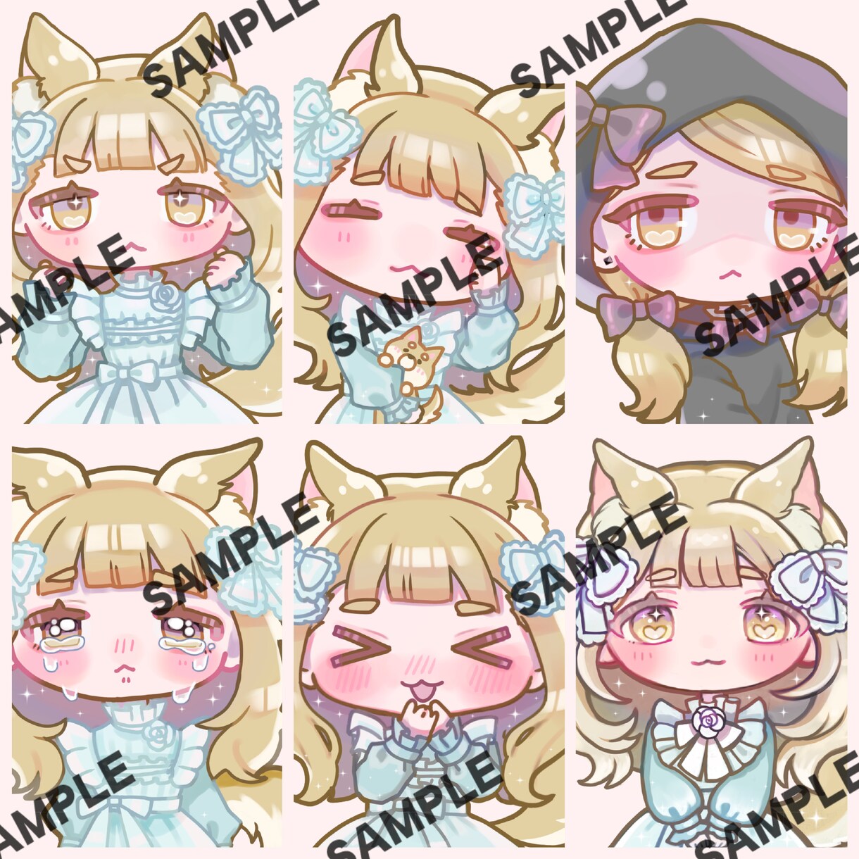 ゴスロリ風でかわいいミニキャライラスト作成します 修正無料・7日以内に納品いたします！ イメージ4