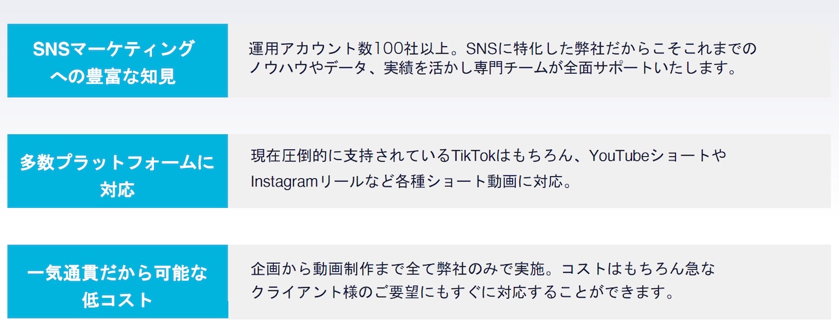 ショート動画のコンセプト設計〜構成を作成いたします 法人だから安心してお任せください イメージ2