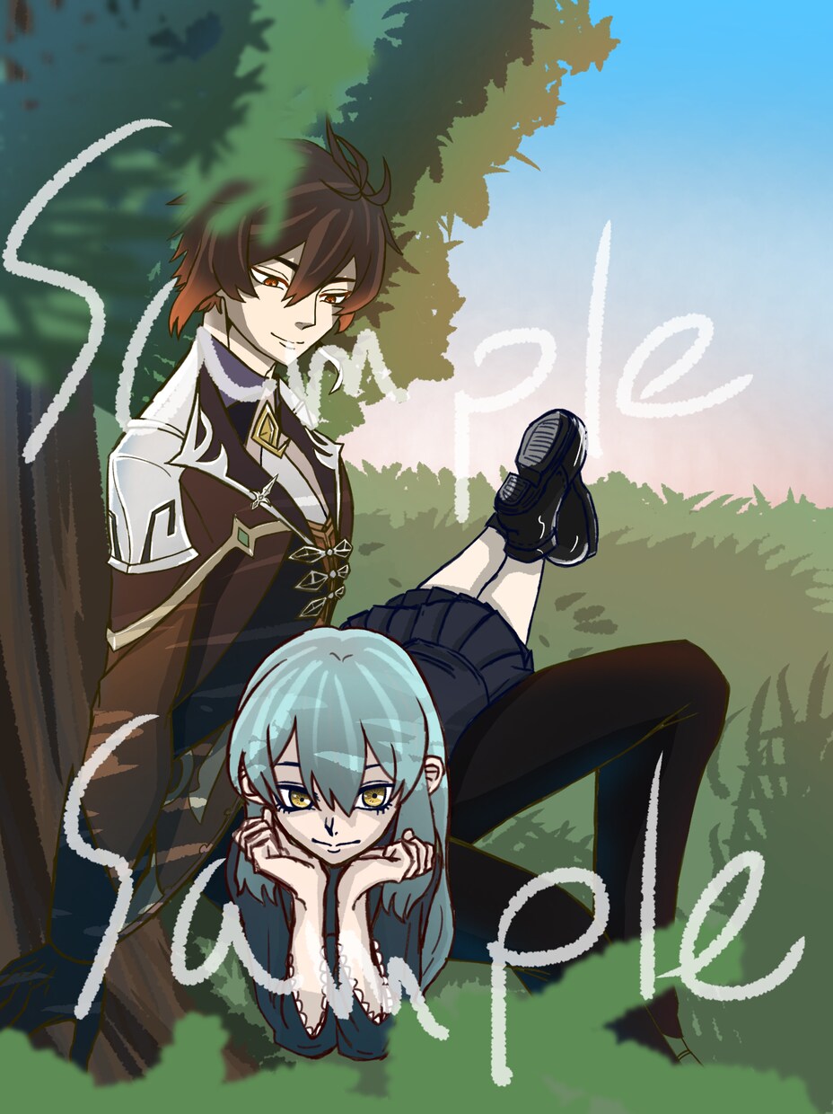 SNSアイコン、二次やオリジナルまで受け付けてます 色々描きます!ある程度難しい構図も行けます! イメージ3