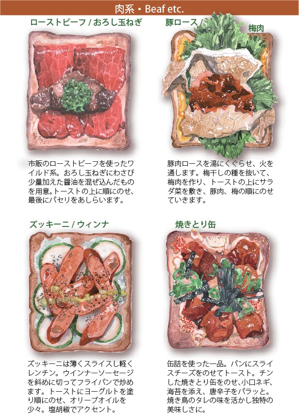 トースとアレンジのレシピ集冊子のデータを販売します Bakery様の販促、PRツールに最適です！ イメージ4