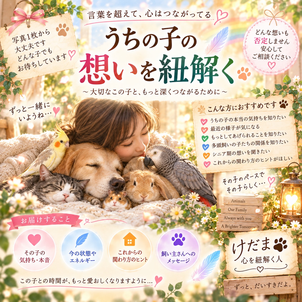 大切なあの子の想いを優しくお届けします ペットの気持ちをやさしくつなぐメッセージ イメージ5