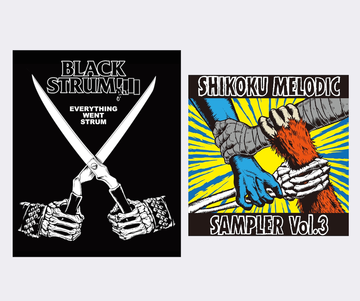 オリジナルのロックTシャツをデザインします 音楽関連の実績多数イラストレーターが描くリフの鳴るTシャツ イメージ9