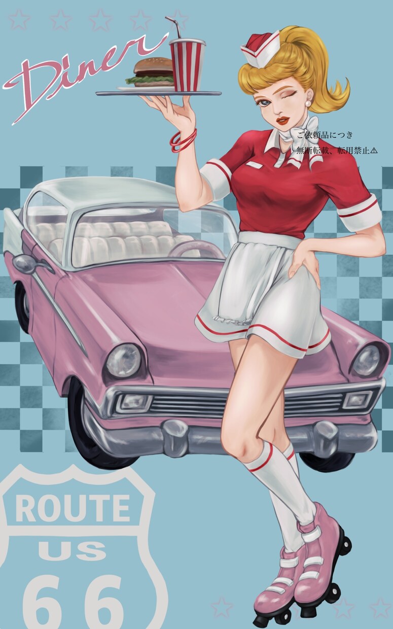 一枚絵厚塗り風イラスト描きます 綺麗で人目をひくイラストをご提供。観賞用もお受けします。 イメージ6