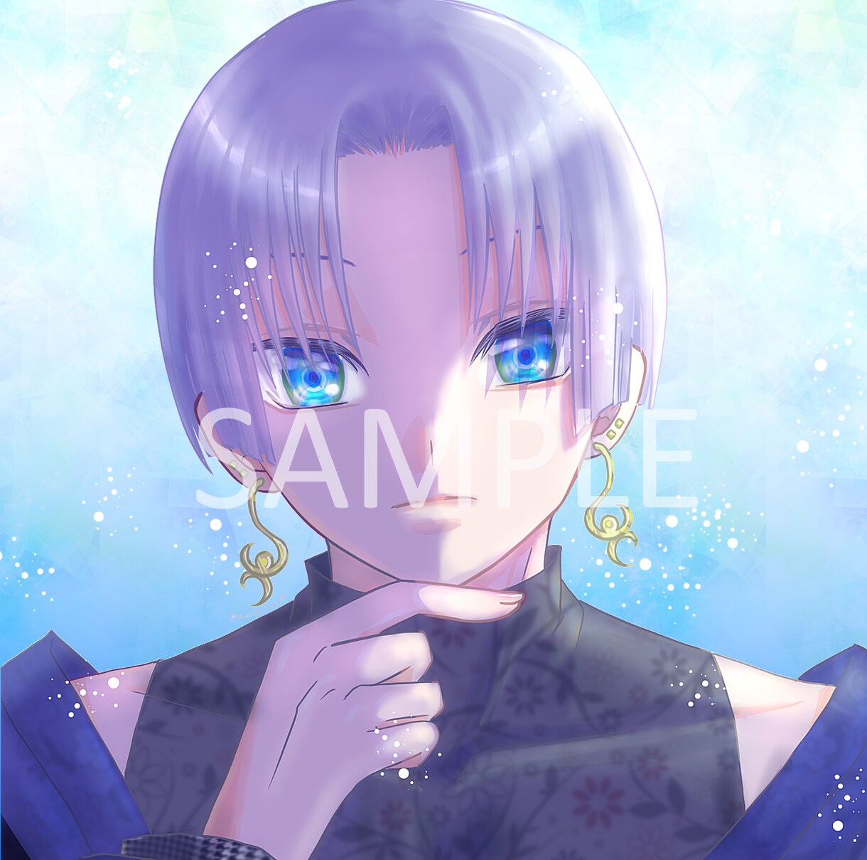 最安値1000円で高級感のあるアイコン描きます 光と透明感あふれる素敵イラスト イメージ4