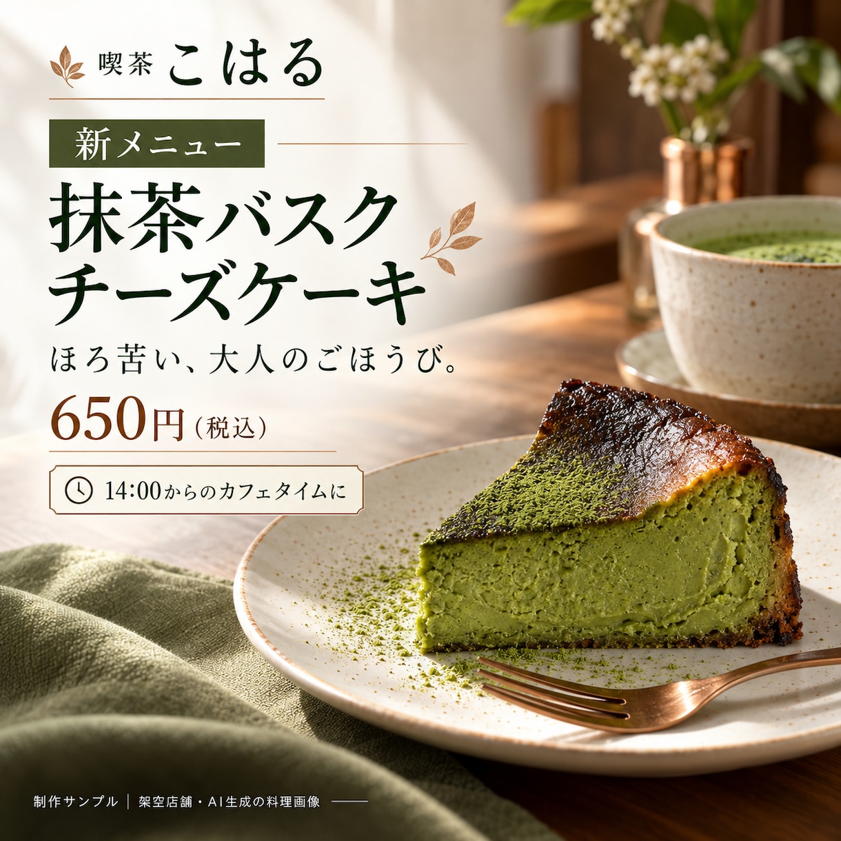 飲食店のインスタ告知画像を1枚から作ります 飲食店勤務・店舗経営経験を活かして、伝わる一枚に イメージ3