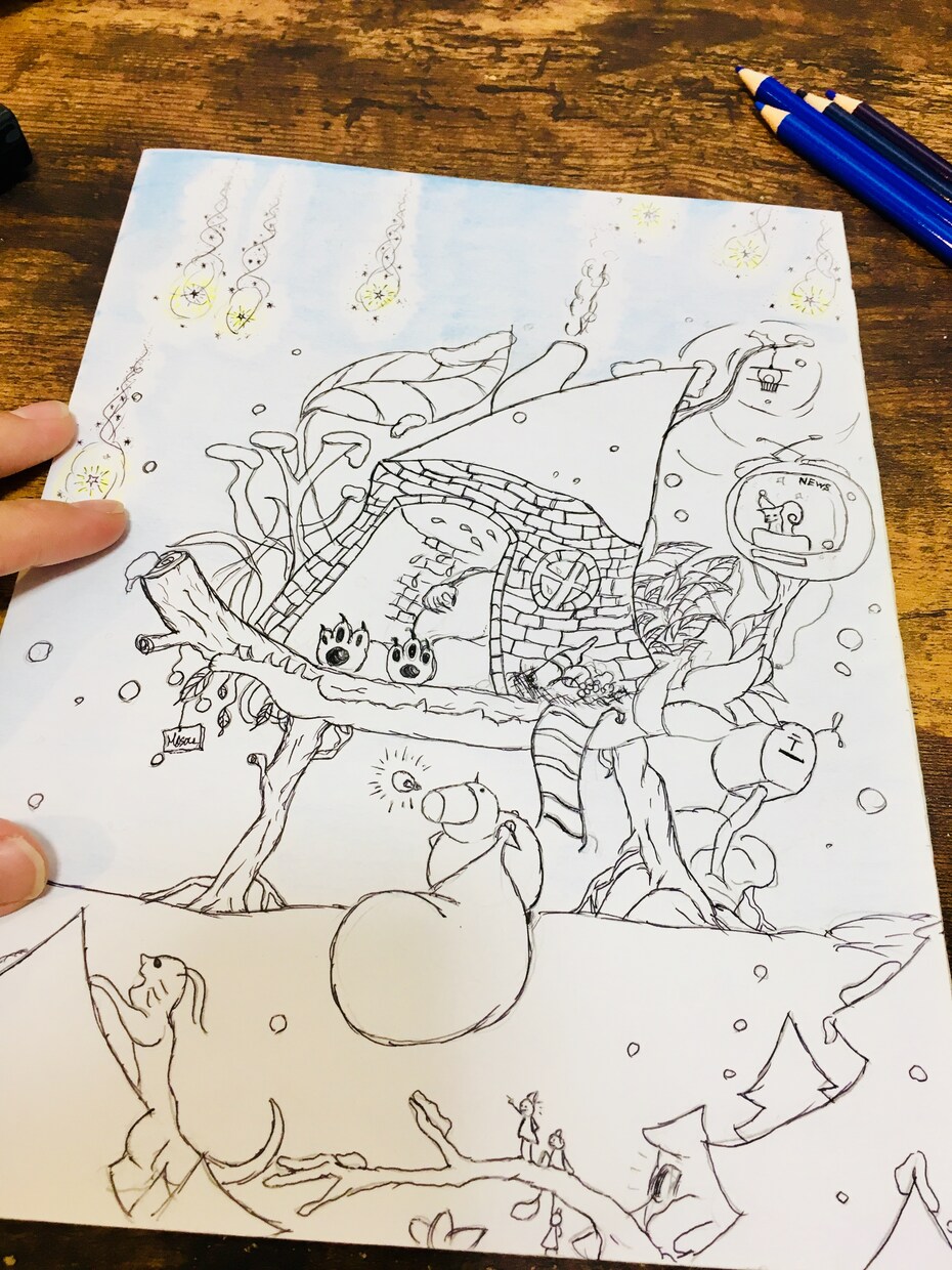 クリスマスの暖かいイラストやロゴや絵を描きます クリスマスのイラストやロゴ作成できます。絵本でも可。 イメージ3