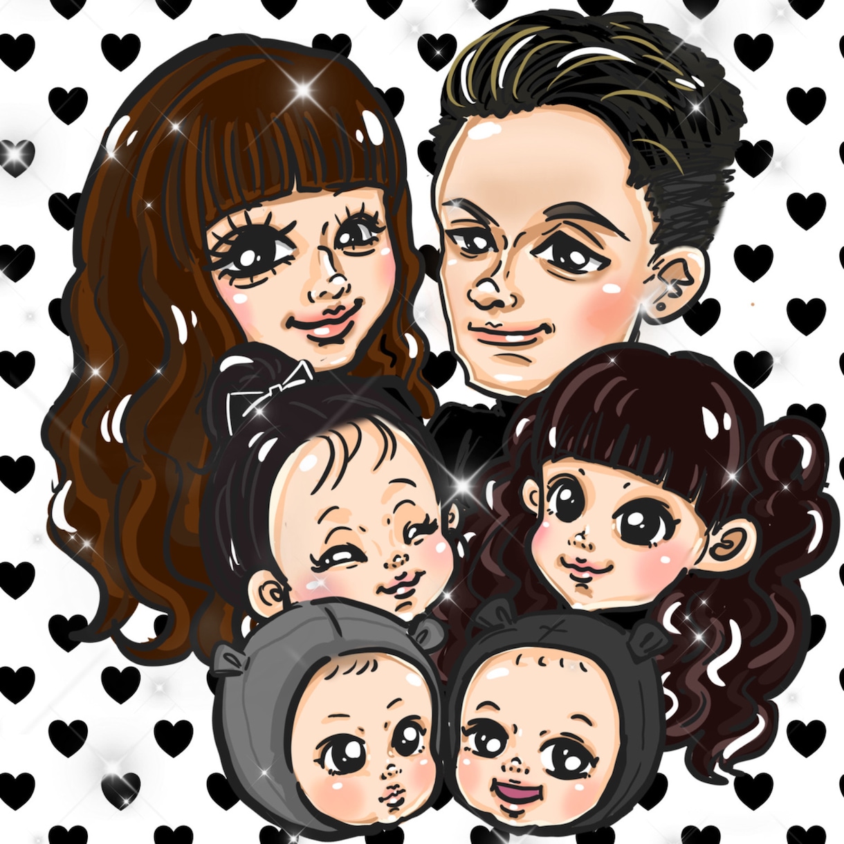 可愛いポップな似顔絵に仕上げます 可愛いくポップな似顔絵描いちゃいます！ イメージ2