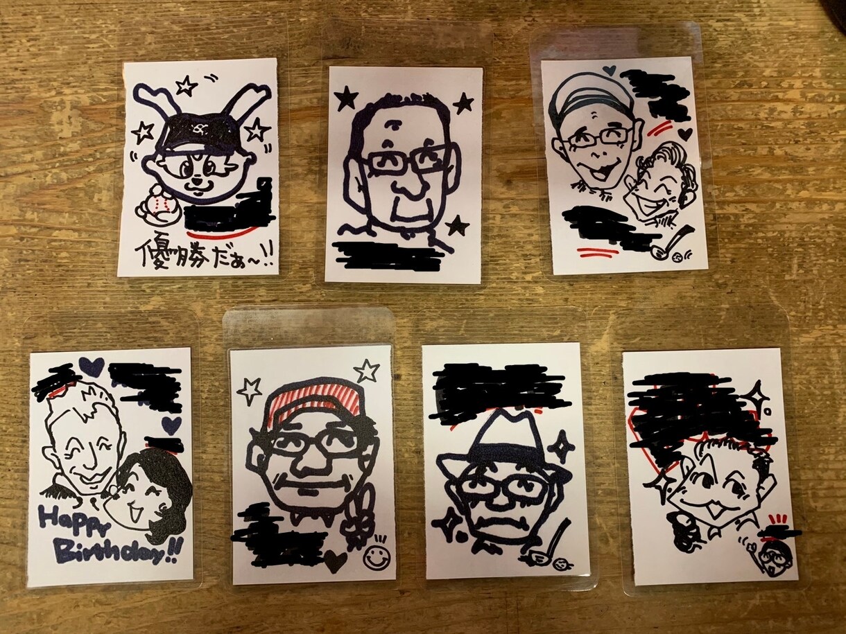 写真等で書いてほしい似顔絵やイラストを描きます 記念日のプレゼントや観賞用などに喜ばれています。 イメージ1