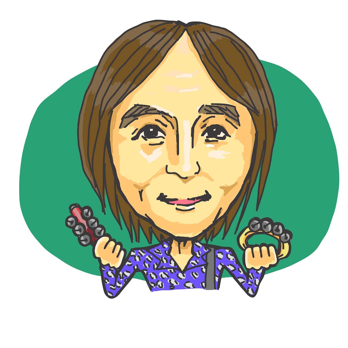 ご希望に合った個性的な似顔絵描きます どんなテイストでもオッケー！アイコン、挿絵、色紙など イメージ4