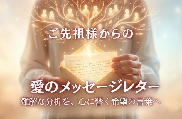 タイムウェーバーで【先祖供養】愛の手紙届けます 心に響く！勇気と希望が湧く分かりやすいPDF（日本語）レター イメージ1