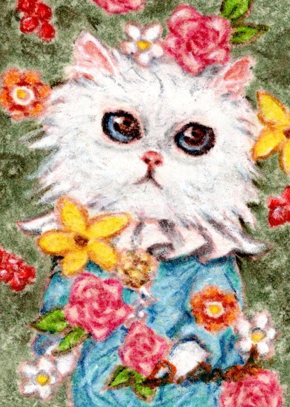 ミニミニサイズ☆ペットの肖像画を描きます ちょっとしたスペースに飾れる手のひらサイズのペット画☆ イメージ5