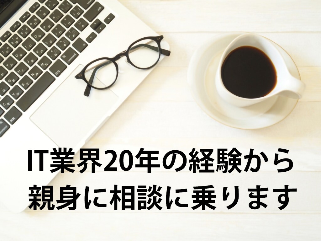 IT業界への就職・転職などキャリア相談にのります 管理職として採用に携わる業界20年のプロが親身にアドバイス イメージ1