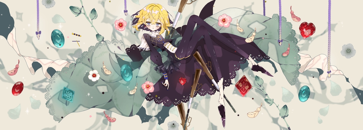 ダークで病み可愛い特別なイラストをお仕立て致します ♦︎一枚絵・歌ってみた・Vtuber・立ち絵・小説・グッズ等 イメージ9