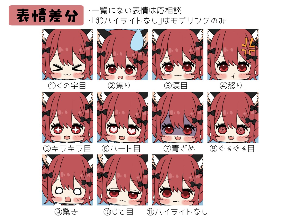 かわいいLive2d立ち絵イラスト作成します 高等身、ミニキャラどちらも作成できます イメージ3