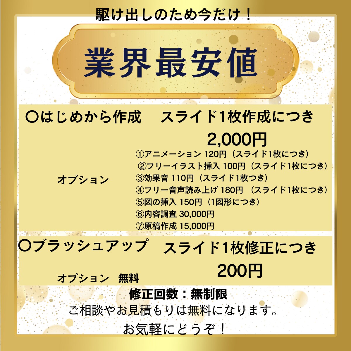 視覚的にも心にも残るプレゼンテーションを作成します ”印象に残り””魅力的”な資料を作成が得意です！！ イメージ2