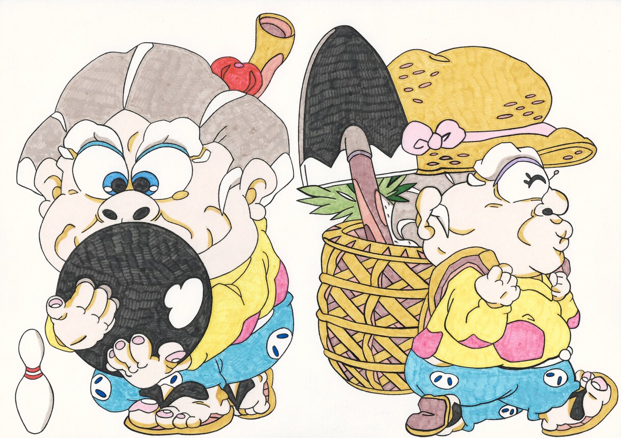 ポップなオリジナルキャラを手描きでイラストにします 写真やイメージを教えてください イメージ3