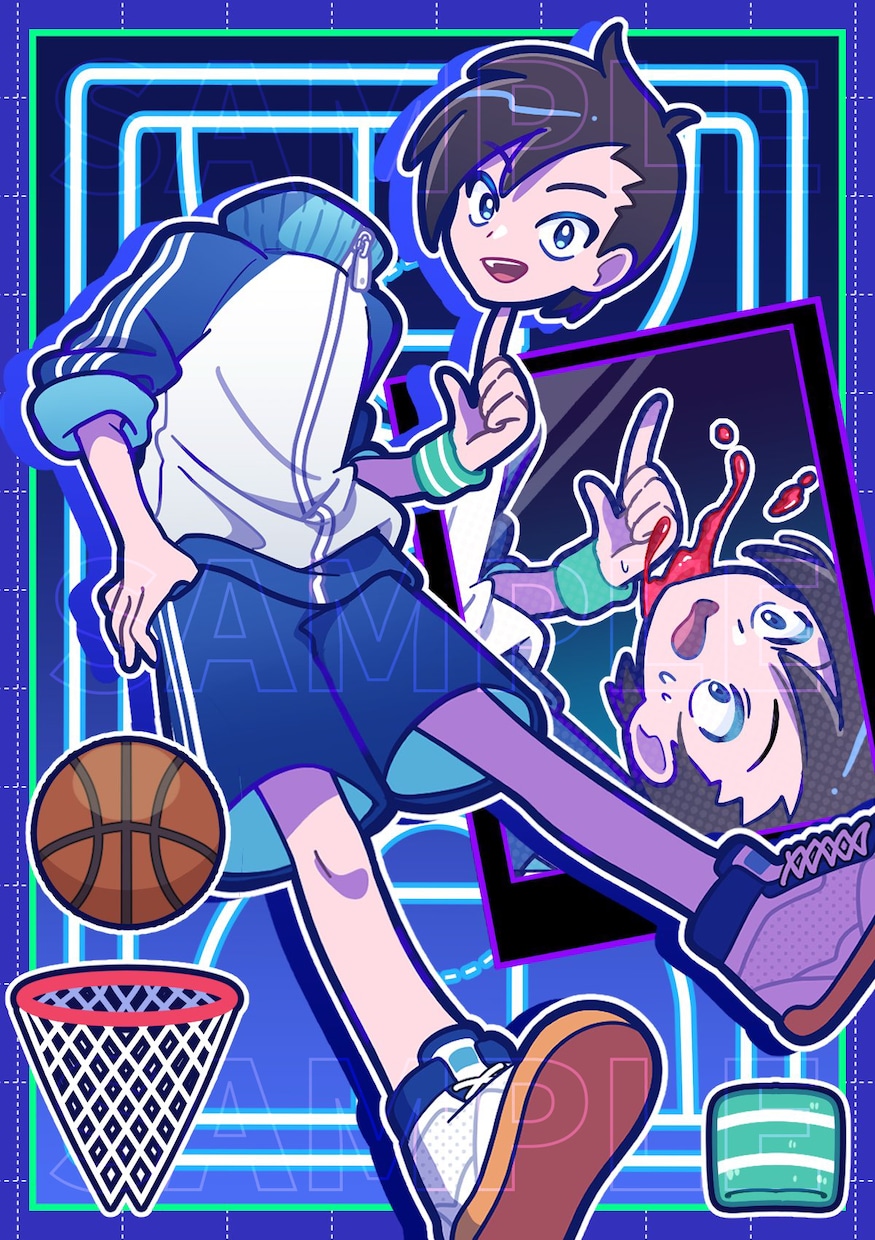 人数限定価格！うちの子全部盛りイラスト描きます TRPGにも♪全身立ち絵＋表情差分＋ミニキャラ＋小物セット イメージ7