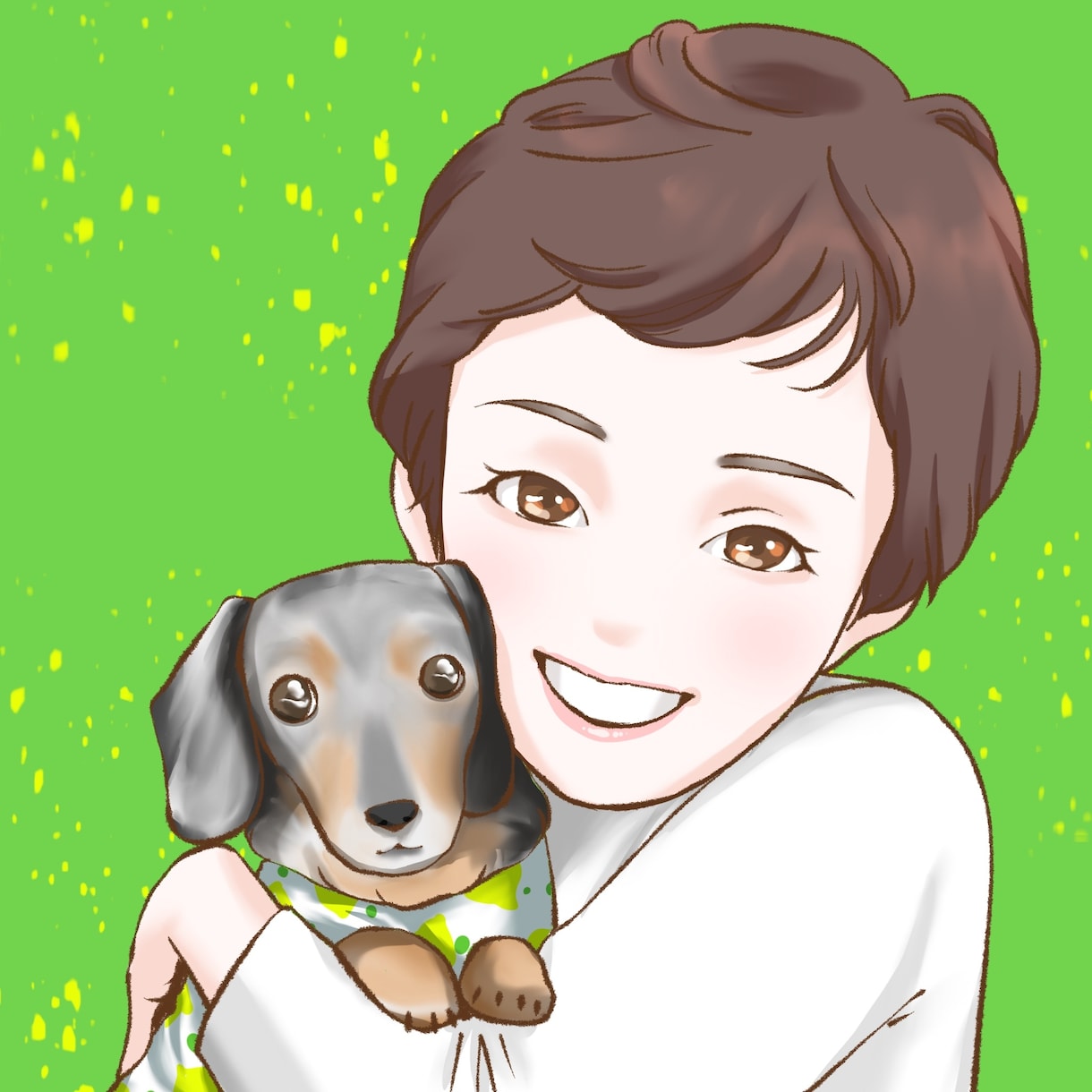 目を引く可愛い♪アイコン♪ポップな似顔絵描きます 可愛いアイコンで他と格差をだします♪ イメージ6