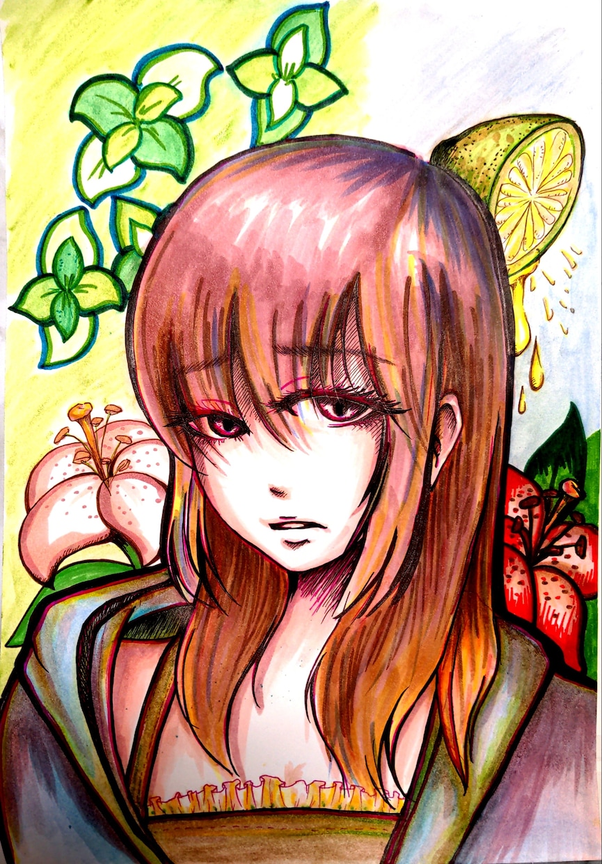 アナログイラストを描きます 通常イラスト・アイコン等で使えるイラストをアナログで描きます イメージ1