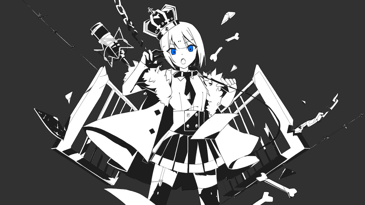 かいりきベアさん曲イラストかきます 歌い手さん向け！ルマ、ベノム等のトレスイラスト描きます！ イメージ1