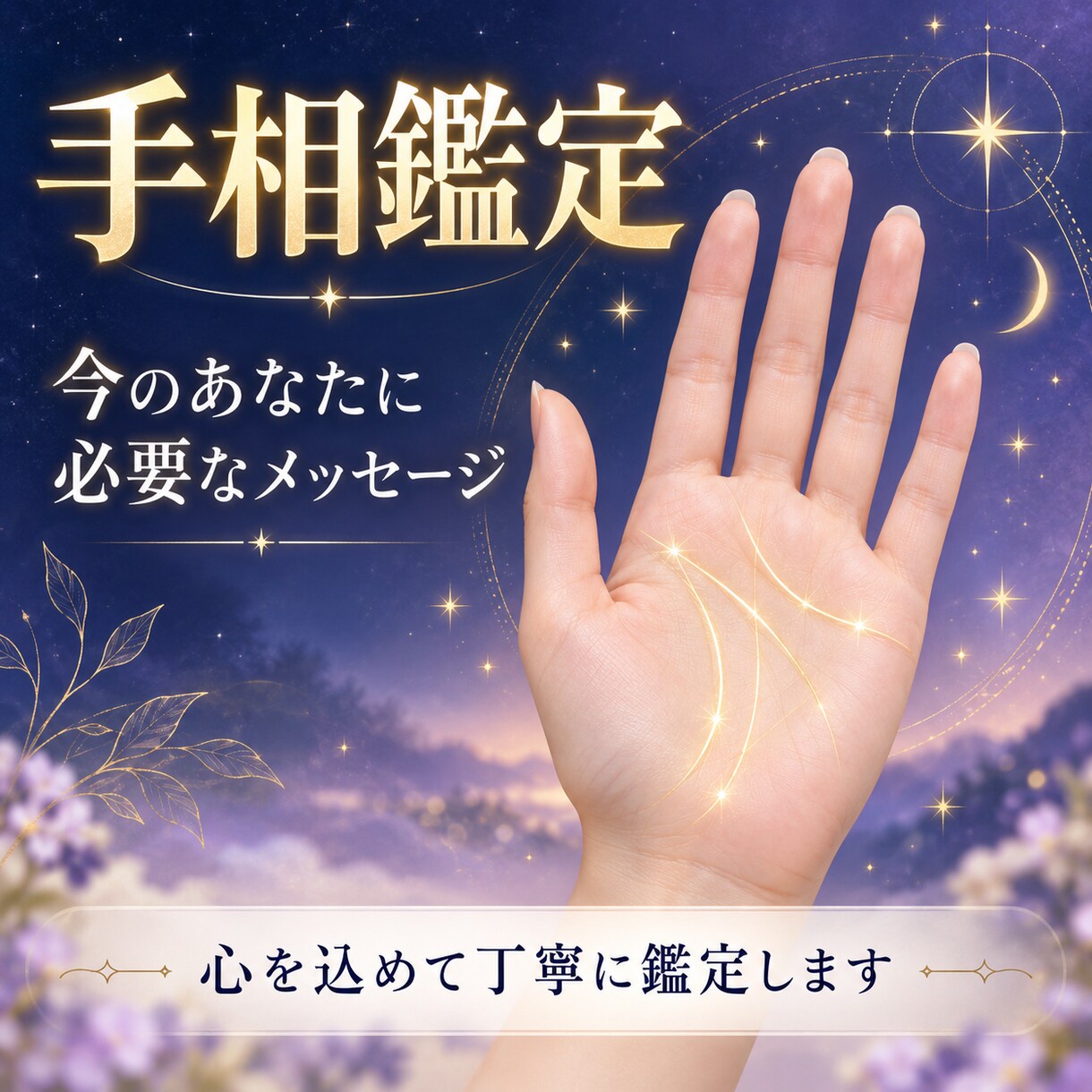 手相からあなたの未来と運勢をやさしく鑑定します 「今のお悩みに、手相から前向きなヒントを見つけます」 イメージ2