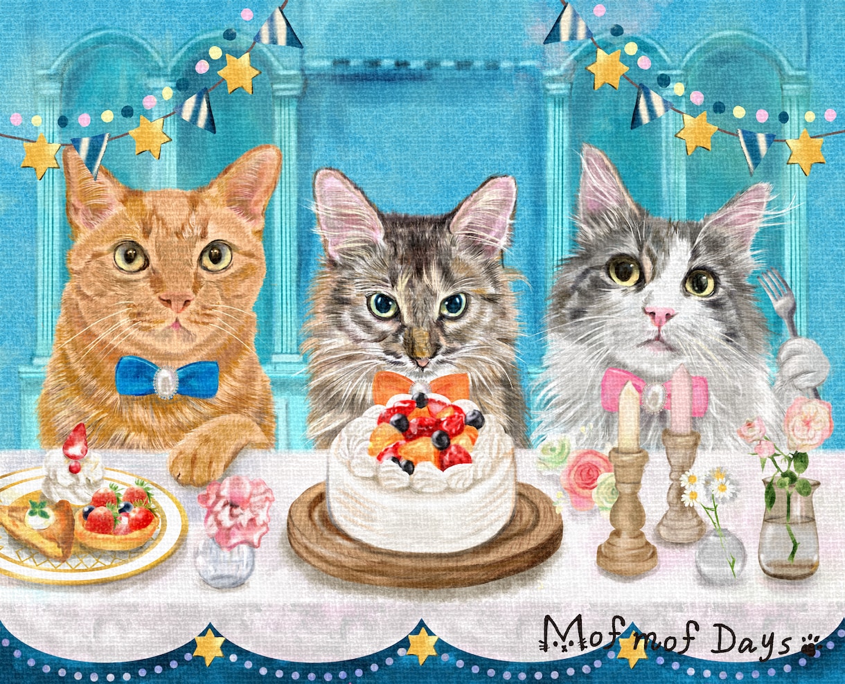 現役デザイナーがペットのイラスト描きます おしゃれでグッズ作成にも使えるイラストを描きます イメージ5