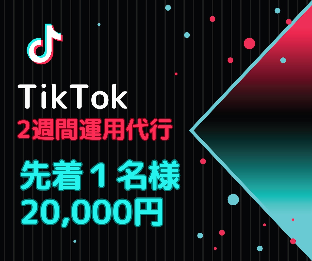 TikTokを2週間運用代行します 丸投げOK！Instagram等の他SNSとの並行運用可能！ イメージ1