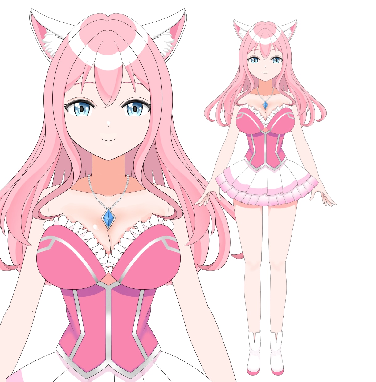 Vtuberキャラデザからモデリングまで制作します Vtuber用の高品質Live2Dモデルの依頼はお任せ下さい イメージ2